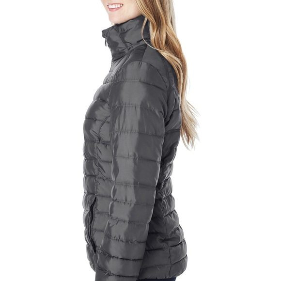 SPYDER women’s down jacket puffer Small Gray - Picture 8 of 9